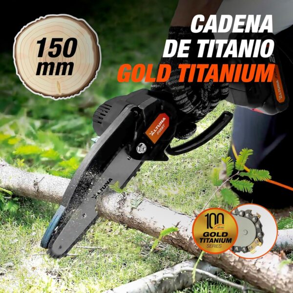 Altuna Afkit tijera + motosierra + pértiga + 2 baterías 21V-2AH + accesorios - Imagen 4