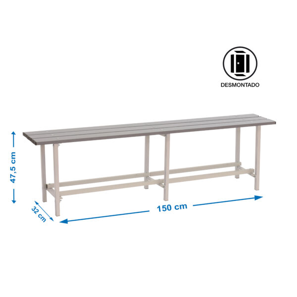 Simonlocker Dism. Metal Bench 1500 - SimonRack - Imagen 2