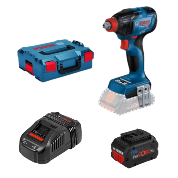 Kit Bosch Gdx 18v-210C+1x Batería 5,5 Ah Pro Core+ Cargador gal 1880 cv + L-boxx