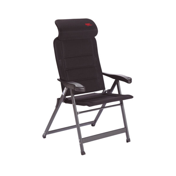 Silla de aluminio reclinable compact negro