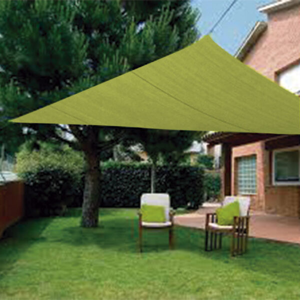 Toldo Vela Sombreador Impermeable Lista Triangular 3,6 m