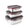 Set 3 recipientes rectangulares ecoinox de Lacor