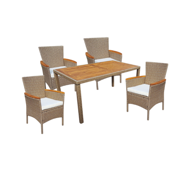 Conjunto de jardín 5 piezas Tahití