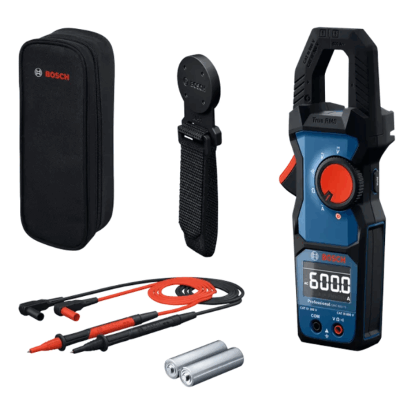 Pinza amperimétrica Bosch GMC 600-15 Professional + Soporte magnético MH 1
