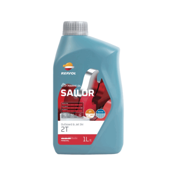 Aceite lubricante para motores fueraborda 2T Repsol Sailor 1L