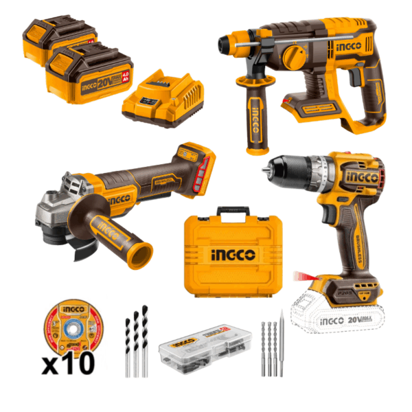 Pack de herramientas inalámbricas INGCO de 3 piezas