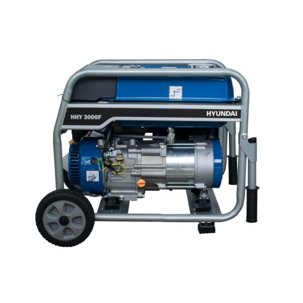 Generador Monofásico Gasolina con ruedas Hyundai HHY3000FK - Imagen 4