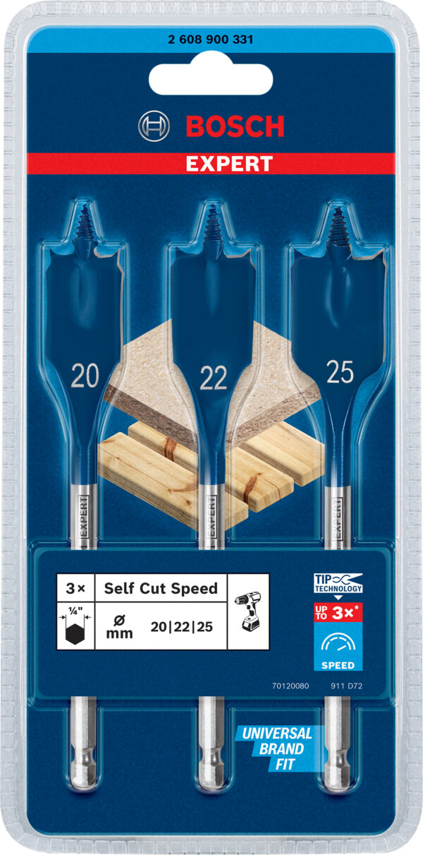 Set de brocas fresadoras planas EXPERT Self Cut Speed - Imagen 4