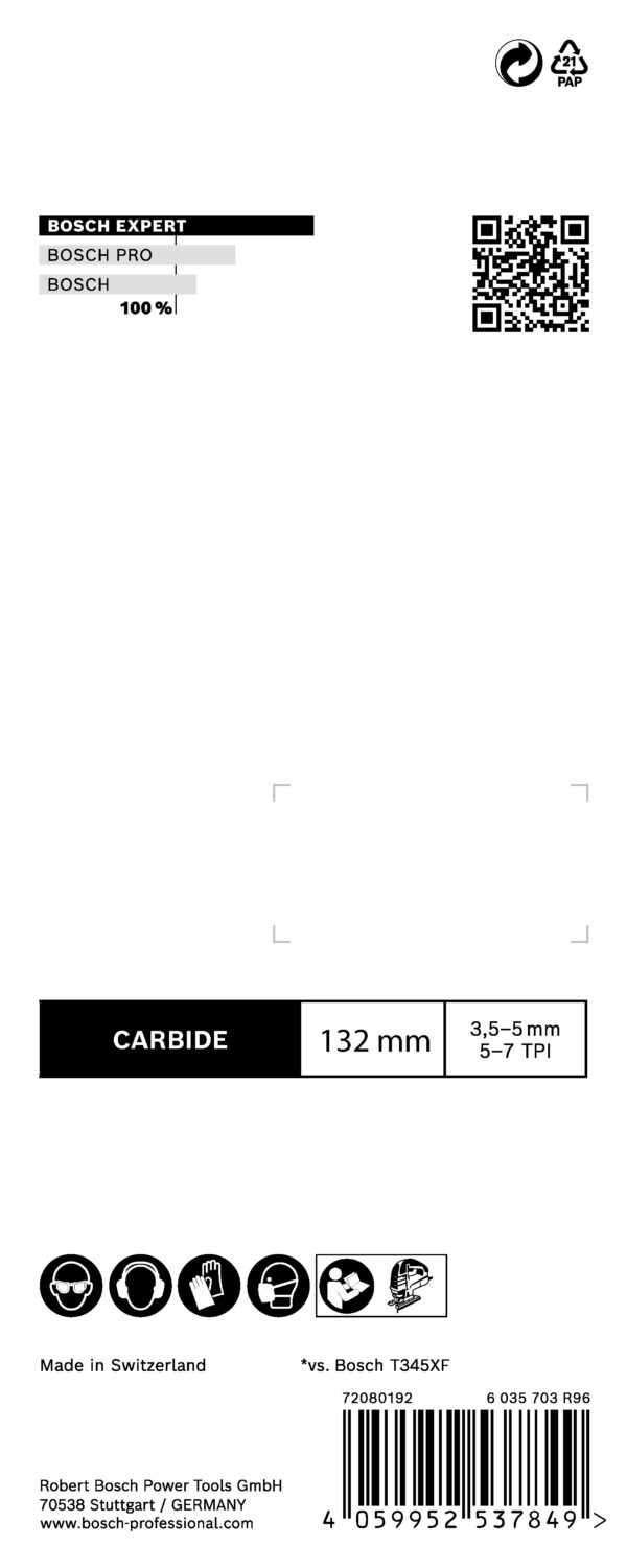 Hoja de sierra de calar EXPERT Multi Material Thick and Thin T367XHM - Imagen 6