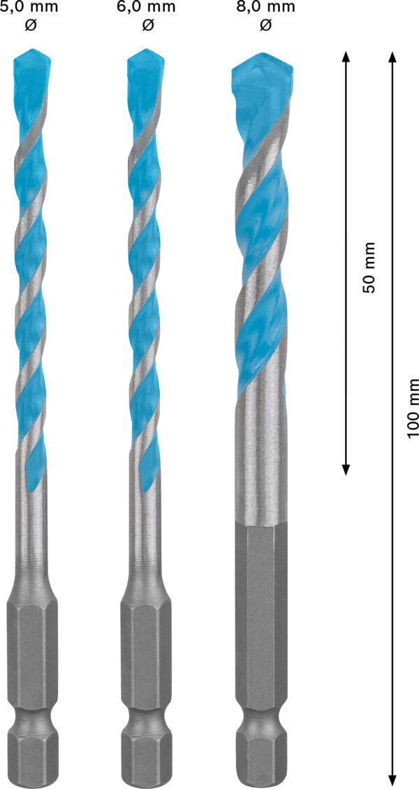 Set de brocas EXPERT HEX-9 Multi Construction - Imagen 8