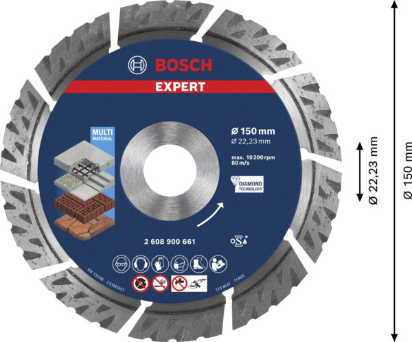 Discos de corte con diamante EXPERT Multi Material para amoladoras grandes - Imagen 10