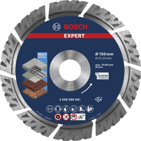 Discos de corte con diamante EXPERT Multi Material para amoladoras grandes - Imagen 2