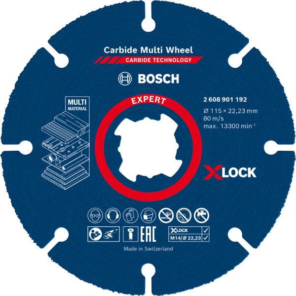 Disco de corte EXPERT Carbide Multi Wheel para amoladoras pequeñas, X-Lock - Imagen 2