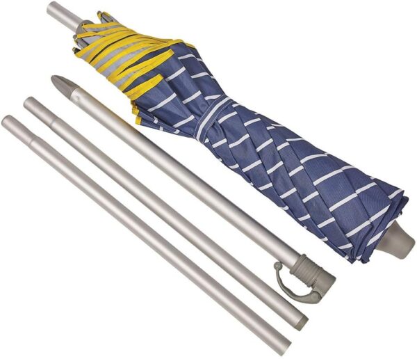 Sombrilla terraza Parasol de playa ligero y plegable de aluminio Ezpeleta Fold & Go - Imagen 7