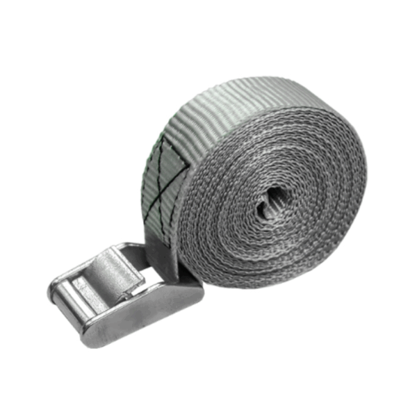 Cinta Ratchet inoxidable Sin Fin 25 mm y 5 metros Gris claro