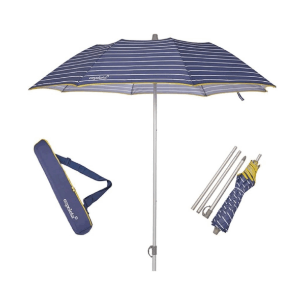 Sombrilla terraza Parasol de playa ligero y plegable de aluminio Ezpeleta Fold & Go