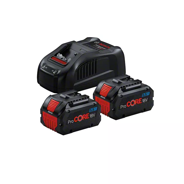 Kit GKT 18V-52 GC + GEX 18V-125 + GAS 12-40 MA + 2 ProCORE18V 5.5Ah + GAL 1880 CV + 2x Carril Guía Bosch FSN 1400 - Imagen 3