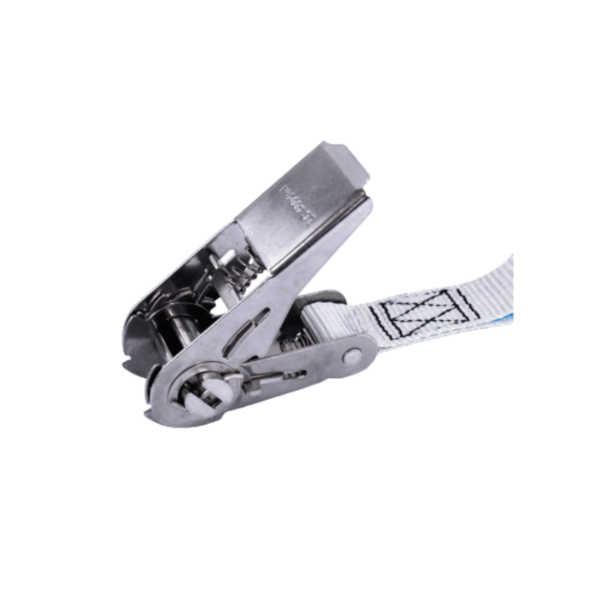 Cinta Ratchet inoxidable Sin Fin 25 mm y 5 metros Gris claro - Imagen 2