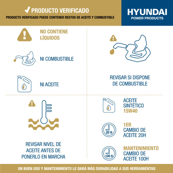 Generador Diésel de Apoyo Solar Hyundai HY-DHY6600SE-LRS de 5,3 kW - Imagen 6