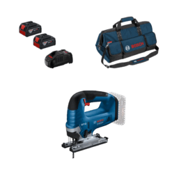 Kit Bosch Sierra de Calar GST 18V-125 B + 2 Baterías GBA 4.0Ah + Cargador GAL 1880 CV + Bolsa