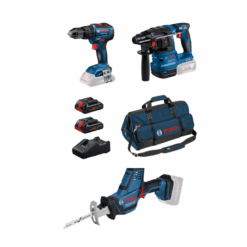 Kit Bosch GSR 18V-55 + GBH 18V-22 + GSA 18V-LI C + 2 Baterías Pro Core 18V 4.0 Ah + Cargador + Bolsa