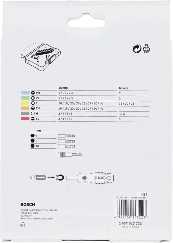 Set de puntas Bosch Extra Hard 44+1 - Imagen 4