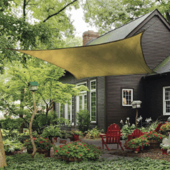 Toldo vela sombreador Lista cuadrado 3,6 m Color Arena