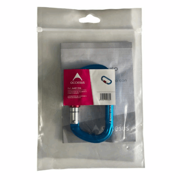 Mosquetón de aluminio Accesus AA012M con cierre roscado - Imagen 2