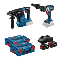 Kit Bosch GSR + GBH + 2 x 8Ah ProCORE + cargador + 2 L-BOXX