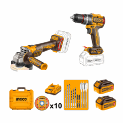 Kit combinado Taladro 96 Nm + Amoladora 115mm 20V Ingco