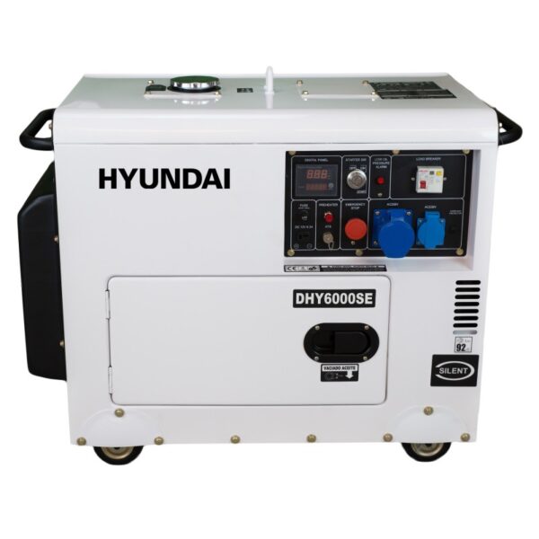 Generador diésel monofásico Hyundai DHY6000SE 5KW Insonorizado