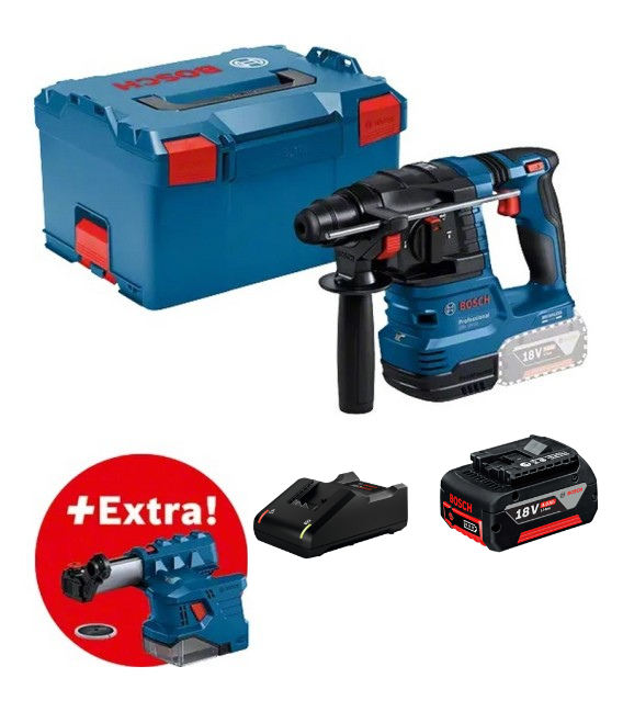 Martillo Bosch GBH 18V-22+GDE 18V-12+1xGBA 4.0Ah 1 Martillo Bosch GBH 18V-22+GDE 18V-12+1xGBA 4.0Ah