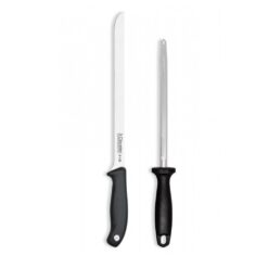 Set cuchillo jamonero Evo + chaira 3 Claveles