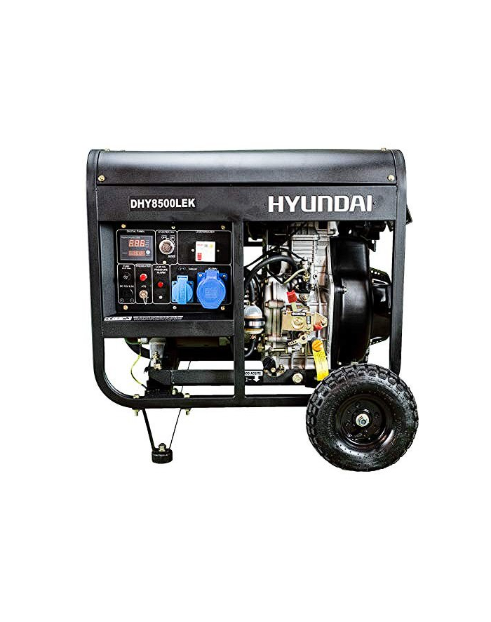 Generador eléctrico Hyundai HY-DHY8500LEK 6.5kW / 6.0kW Diesel 1 Generador eléctrico Hyundai HY-DHY8500LEK 6.5kW / 6.0kW Diesel