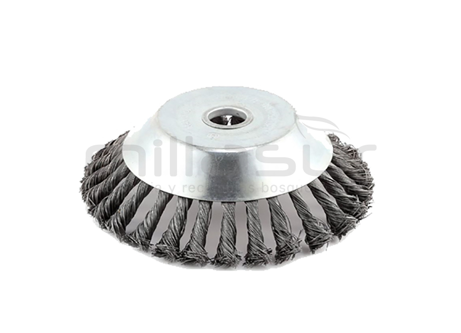 Cabezal Limpieza con Cepillo metalico para desbrozadora 1 Cabezal Limpieza con Cepillo metalico para desbrozadora