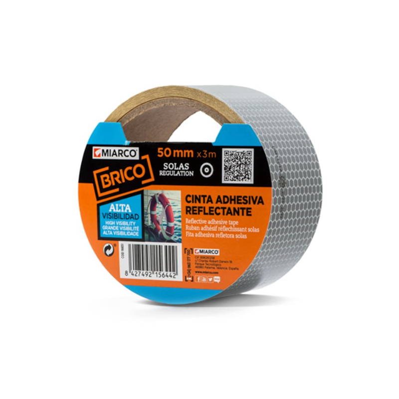 Cinta reflectante Solas Miarco 16651 50 mm x 3 m 1 Cinta reflectante Solas Miarco 16651 50 mm x 3 m