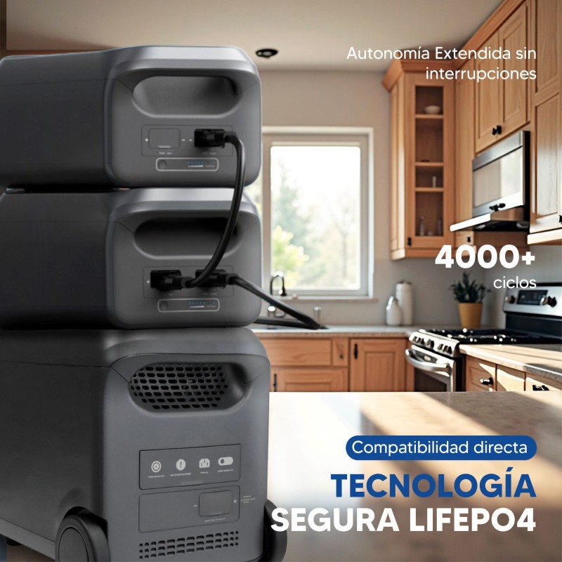 Batería de Expansión HYUNDAI THOR 3000 LiFePO4 2560 Wh 6 Batería de Expansión HYUNDAI THOR 3000 LiFePO4 2560 Wh - Imagen 6