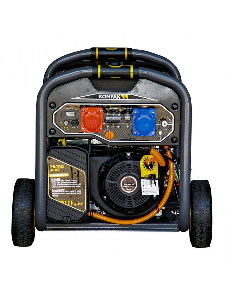 Generador eléctrico dual fuel Kompak K10000TET-DF 10 kW 400V con AVR | Gasolina y Gas LPG 4 Generador eléctrico dual fuel Kompak K10000TET-DF 10 kW 400V con AVR | Gasolina y Gas LPG - Imagen 4