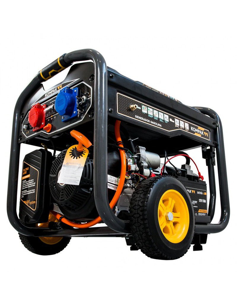 Generador eléctrico dual fuel Kompak K10000TET-DF 10 kW 400V con AVR | Gasolina y Gas LPG 5 Generador eléctrico dual fuel Kompak K10000TET-DF 10 kW 400V con AVR | Gasolina y Gas LPG - Imagen 5