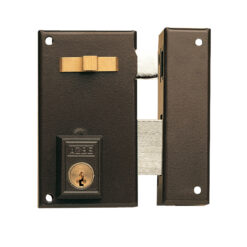 Cerradura sobreponer YALE-AZBE modelo 56A 60mm pintada - Mano Izquierda