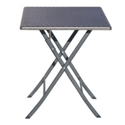 Mesa auxiliar serie imitación ratán