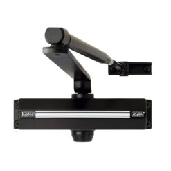 Cierrapuertas hidráulico JUSTOR CH 2-3 con retenedor - Color Negro