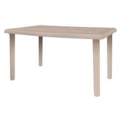 Mesa de resina rectangular RESOL Olot Gris Arena