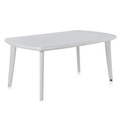 Mesa de resina Atlantic blanca
