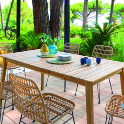 Mesa jardín madera TIWI 6p