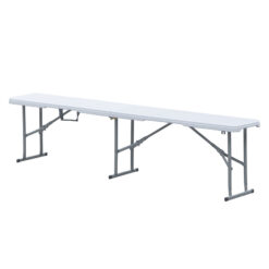 Banco plegable polietileno 182x28xh.43cm