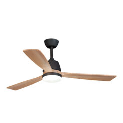 Ventilador techo HABITEX 43BK con luz negro