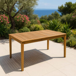 Mesa jardín serie Levu madera acacia