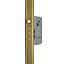 Cerradura seguridad de embutir ARCU 511-45 serie Arcublock - Mod. Derecha. Acabado Dorado