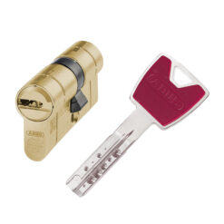 Cilindro de seguridad ABUS CADENA88 serie Xelus MX - Mod. Latonado. 60 mm. 30-30.